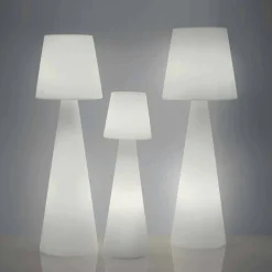 SLIDE Design Beleuchtung-Moderne weiße Outdoor-Stehleuchte Pivot, hergestellt in Italien