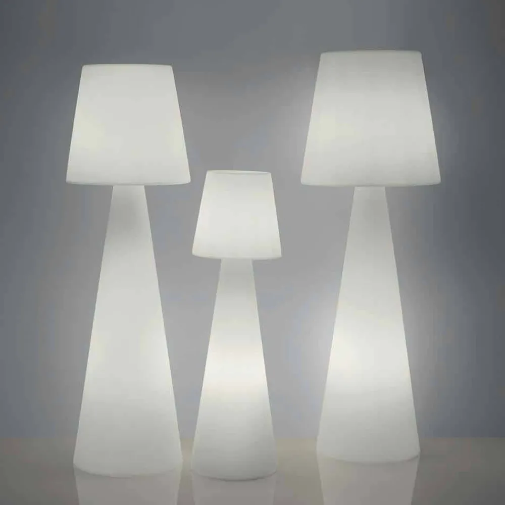 SLIDE Design Beleuchtung-Moderne weiße Outdoor-Stehleuchte Pivot, hergestellt in Italien