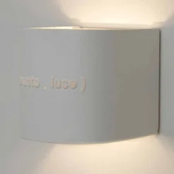 In-es.artdesign Moderne Wandleuchten-Moderne zweifarbige Wandlampe aus Nebulite Punto Luce Design