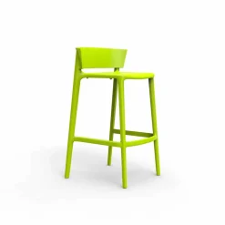 Vondom Outdoor Hocker-Moderner Außenhocker Africa aus Polypropylen mit Glasfaser, 4 Stück