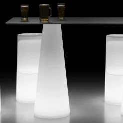 Viadurini in the Garden Lichtmöbel|Gartentische Fest-Moderner Außenleuchttisch mit LED-Lichtbasis Made in Italy - Forlina