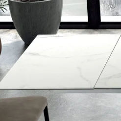 Viadurini Living Ausziehbare Esstische-Moderner ausziehbarer Tisch bis 278 cm aus Keramik, hergestellt in Italien – Settimmio