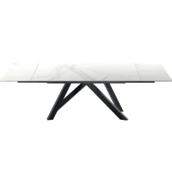 Viadurini Living Ausziehbare Esstische-Moderner ausziehbarer Tisch bis 278 cm aus Keramik, hergestellt in Italien – Settimmio