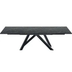 Viadurini Living Ausziehbare Esstische-Moderner ausziehbarer Tisch bis 278 cm aus Keramik, hergestellt in Italien – Settimmio