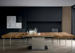 Viadurini Living Ausziehbare Esstische-Moderner ausziehbarer Tisch Bis zu 480 cm aus Holz Made in Italy - Michael