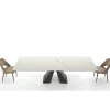 Viadurini Living Ausziehbare Esstische-Moderner ausziehbarer Tisch bis 278 cm aus Made in Italy Keramik – Dalmatiner