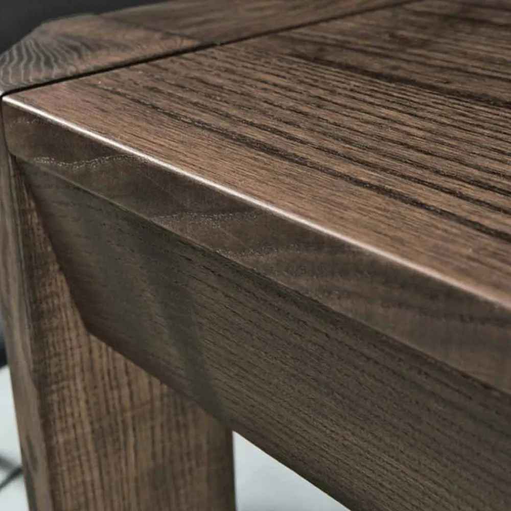 Viadurini Living Esstische Nach Mass|Ausziehbare Esstische-Moderner ausziehbarer Tisch mit trapezförmigen Beinen aus Eschenholz, Parre