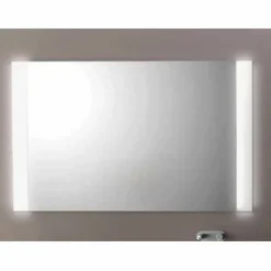 Viadurini Bathroom Badspiegel-Moderner Badezimmerspiegel mit LED-Beleuchtung, L1200x H 900 mm, Agata