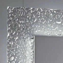 Viadurini Bathroom Badspiegel-Moderner Badezimmerspiegel mit Glasrahmendekoration und LED-Tara-Lichtern