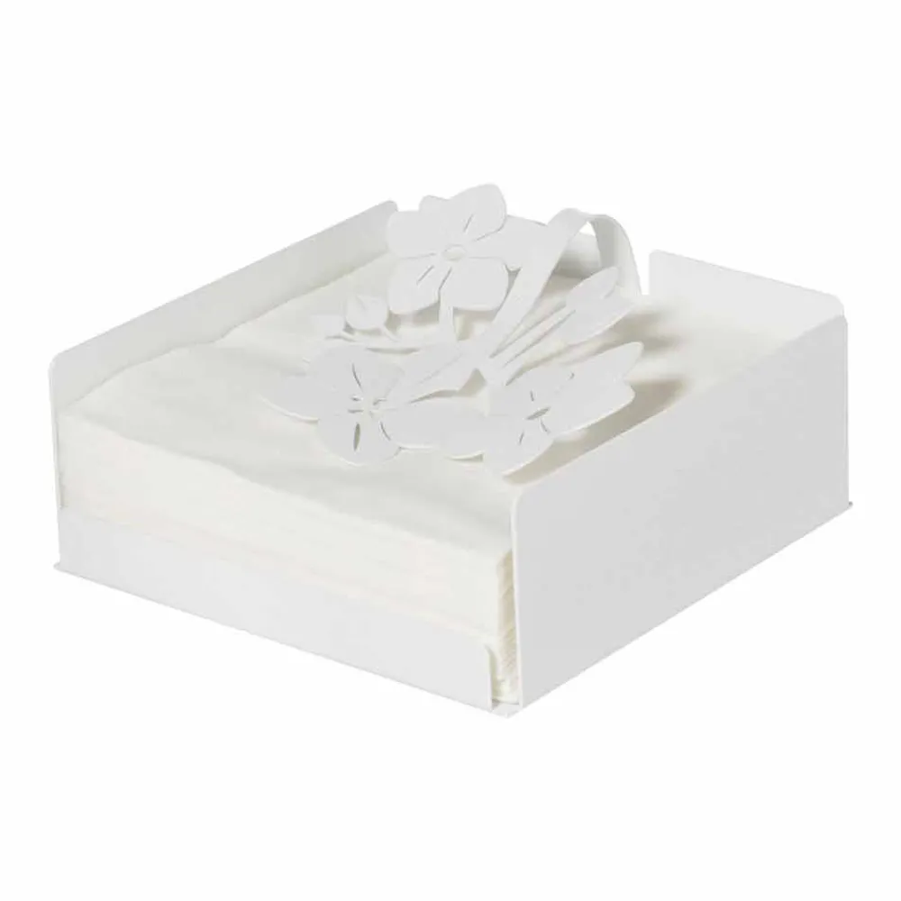 Viadurini Kitchen Küchenzubehör-Moderner Blumen Serviettenhalter aus Edeleisen Made in Italy - Marken