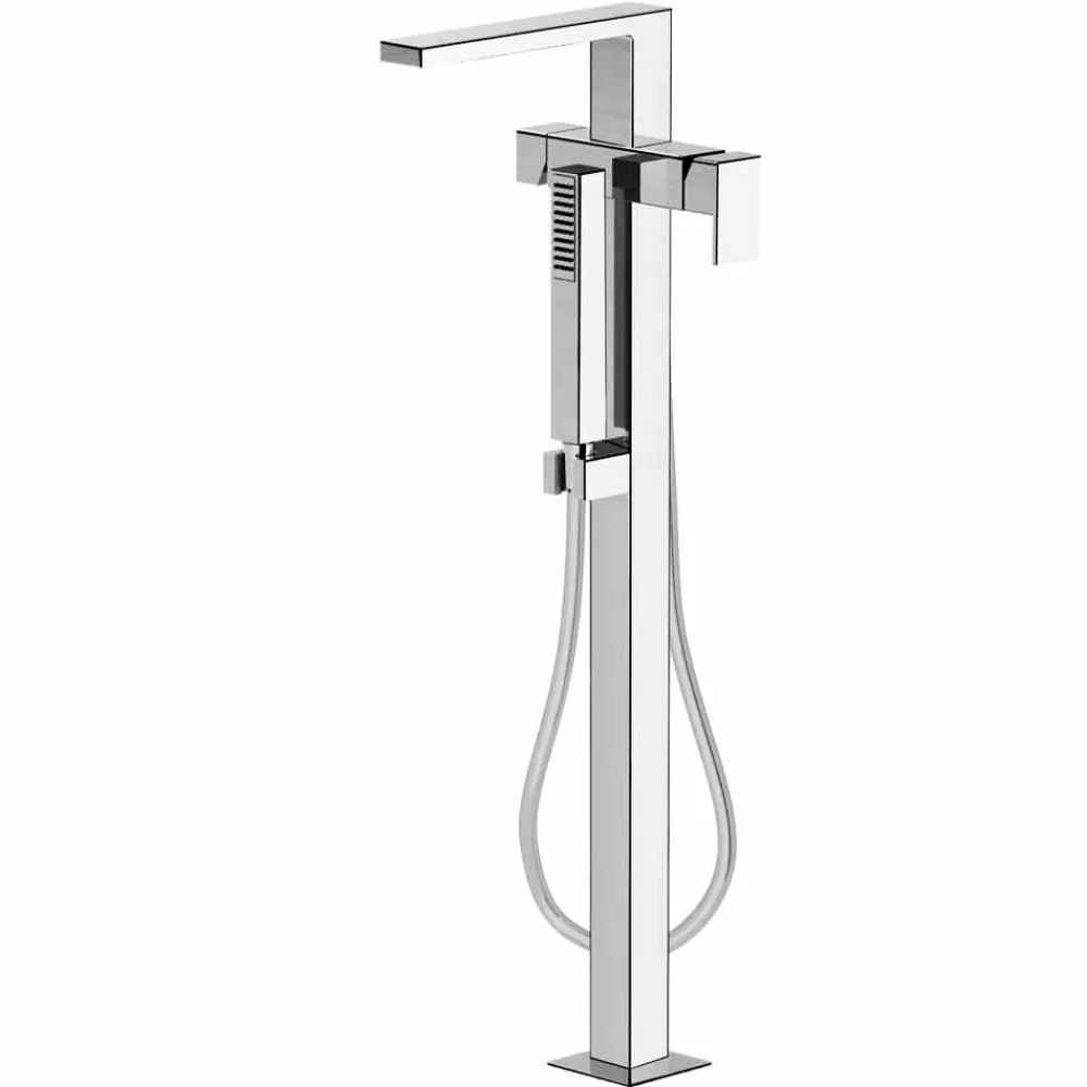 Viadurini Taps Badewannearmaturen-Moderner Bodenbademischer Made in Italy - Pirio