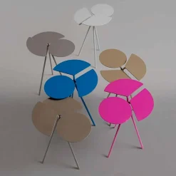 Viadurini Living Moderne Couchtische-Moderner Couchtisch aus farbigem Blech mit originellem Design – Marienkäfer