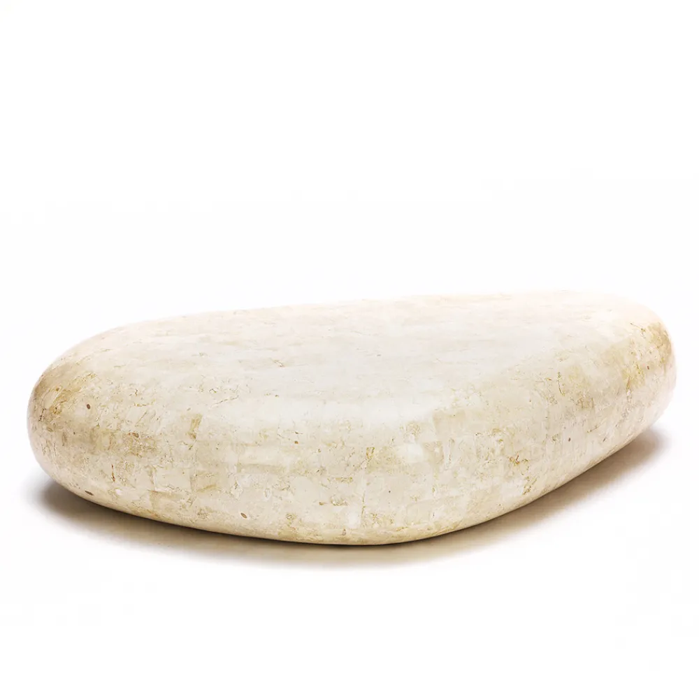 Viadurini Living Couchtische Aus Stein-Moderner Couchtisch aus geformtem Fossilstein - Beth