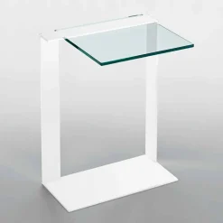 Viadurini Living Moderne Couchtische-Moderner Couchtisch aus Metall und geräuchertem oder klarem Glas Made in Italy - Teilor