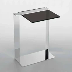 Viadurini Living Moderne Couchtische-Moderner Couchtisch aus Metall und geräuchertem oder klarem Glas Made in Italy - Teilor