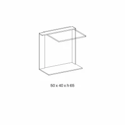 Viadurini Living Moderne Couchtische-Moderner Couchtisch aus Metall und geräuchertem oder klarem Glas Made in Italy - Teilor