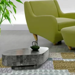 Viadurini Living Couchtische Aus Stein-Moderner Couchtisch in Fossilsteinform – Bowie