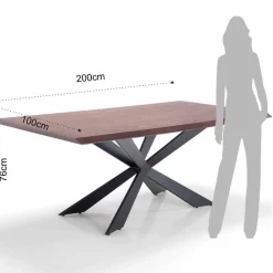 Viadurini Living Esstische-moderner Design Küchentisch aus Mdf und Metallo - Hoara