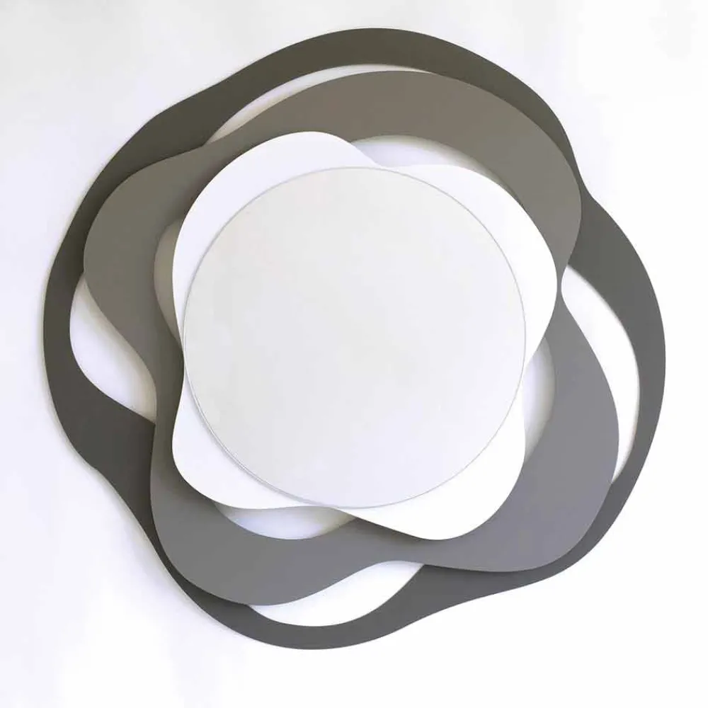 Viadurini Living Wandspiegel-Moderner Design Wandspiegel aus dreifarbigem Eisen Made in Italy - Gertrude