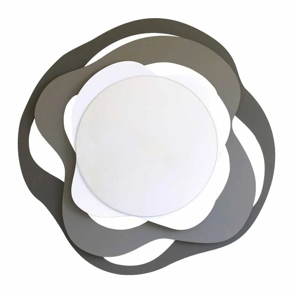 Viadurini Living Wandspiegel-Moderner Design Wandspiegel aus dreifarbigem Eisen Made in Italy - Gertrude