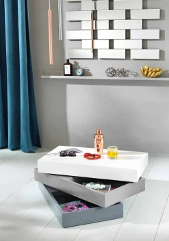 Viadurini Living Moderne Couchtische-Moderner Design-Kaffeetisch-Behälter in Mdf - Tiziana