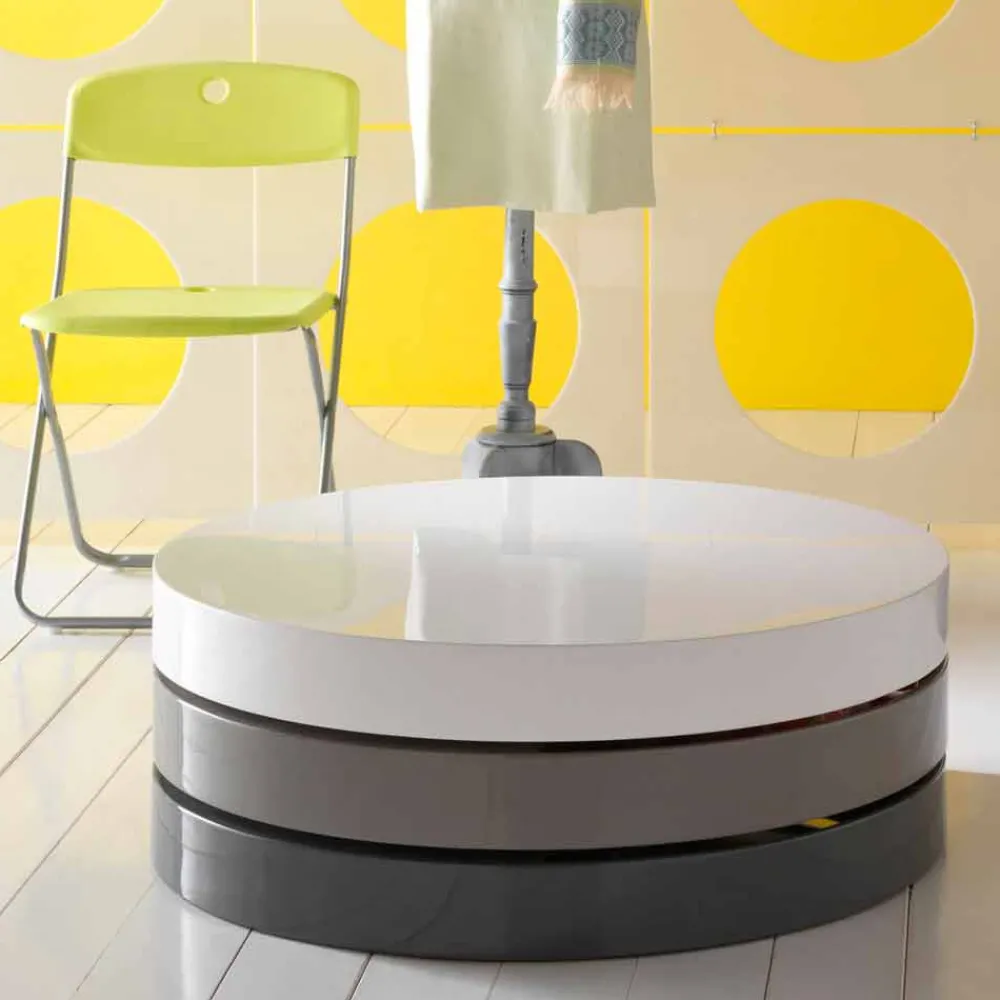 Viadurini Living Moderne Couchtische-Moderner Design-Kaffeetisch-Behälter in Mdf - Tiziana