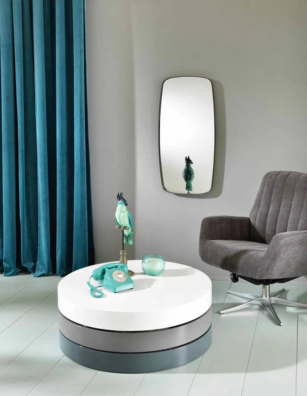 Viadurini Living Moderne Couchtische-Moderner Design-Kaffeetisch-Behälter in Mdf - Tiziana