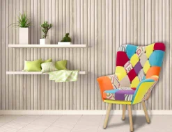 Viadurini Living Moderne Sessel-Moderner Design-Patchwork-Sessel aus Stoff und Holz - Karin