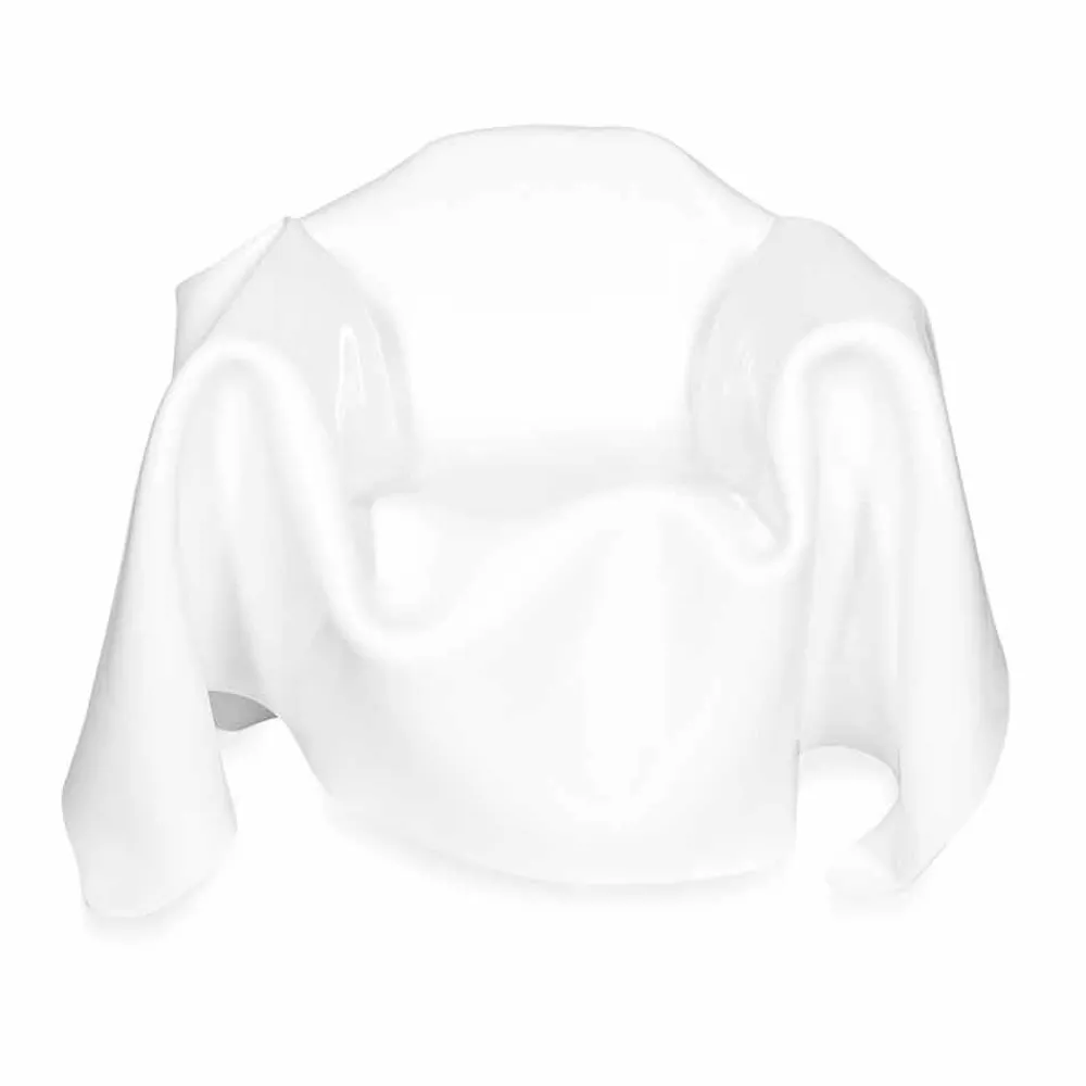 Viadurini Living Moderne Sessel-Moderner Design-Sessel aus weißem Plexiglas Paris, hergestellt in Italien