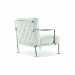 Viadurini in the Garden Metallsessel-Moderner Design-Sessel aus Stahl und schwarzem oder weißem PVC für den Außenbereich - Ontario2