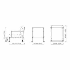 Viadurini in the Garden Metallsessel-Moderner Design-Sessel aus Stahl und schwarzem oder weißem PVC für den Außenbereich - Ontario2