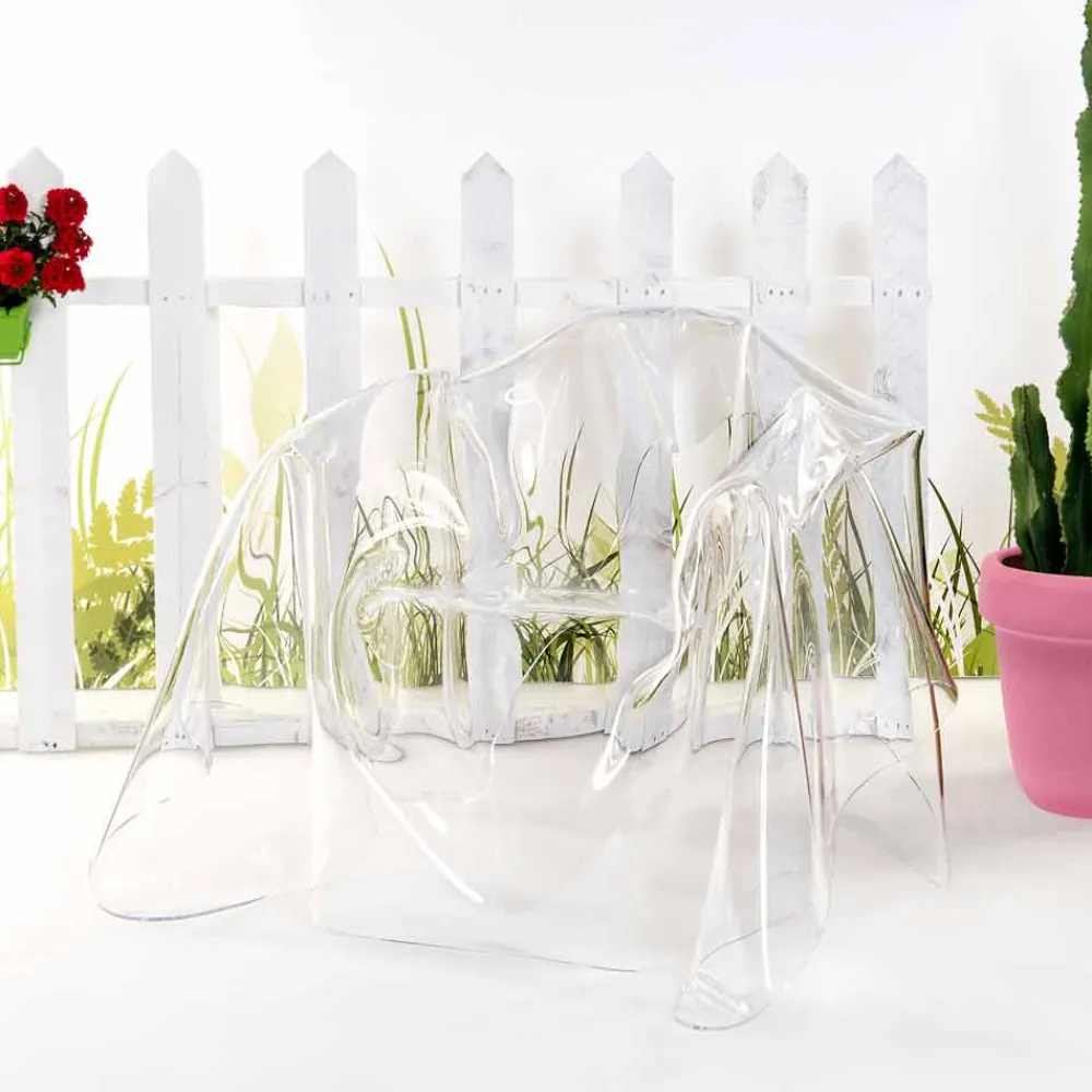 Viadurini Living Moderne Sessel-Moderner Design-Sessel aus transparentem Plexiglas Paris, hergestellt in Italien