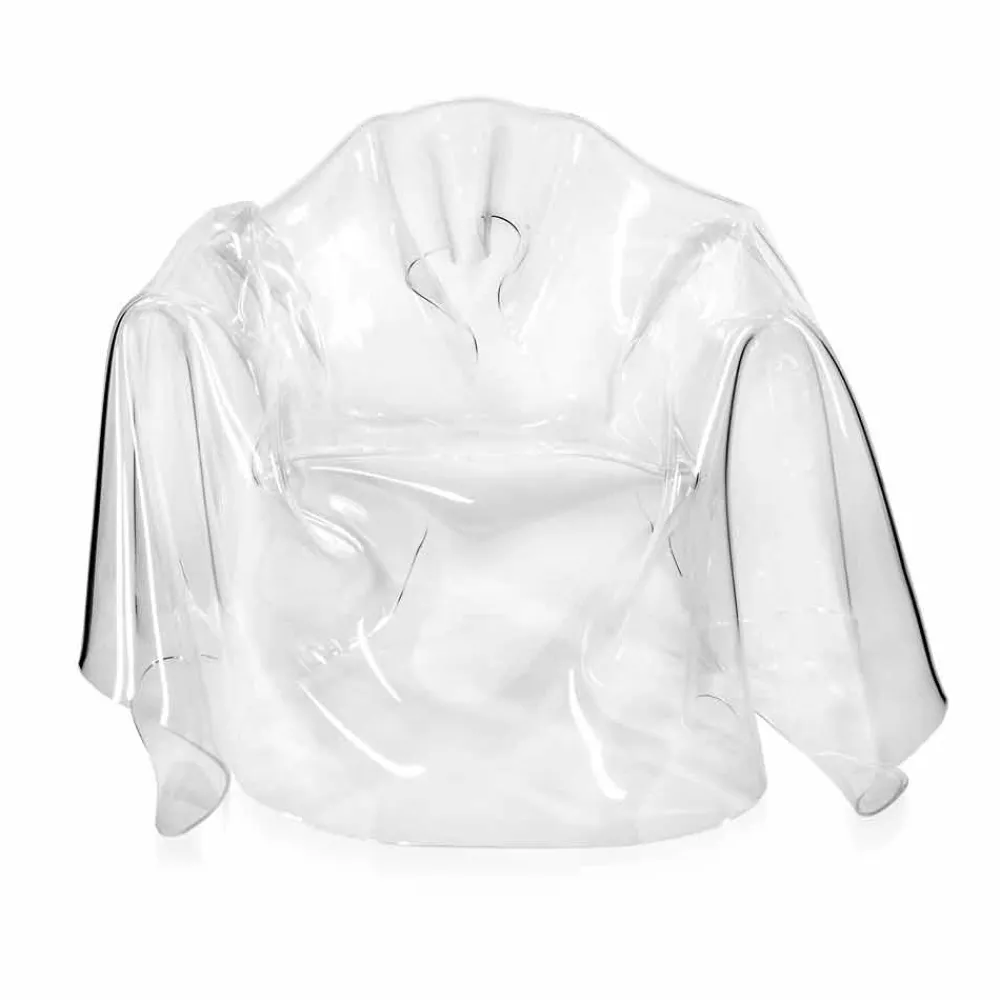 Viadurini Living Moderne Sessel-Moderner Design-Sessel aus transparentem Plexiglas Paris, hergestellt in Italien