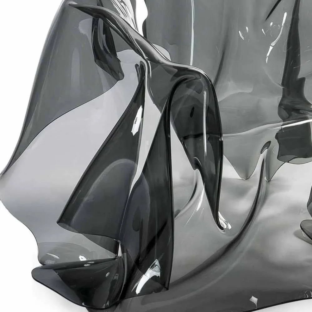 Viadurini Living Moderne Sessel-Moderner Design-Sessel aus rauchigem Plexiglas Paris, hergestellt in Italien