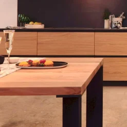 Viadurini Living Esstische Nach Mass|Esstische-Moderner Designtisch aus natürlichem Walnussholz, L180xP90cm, Yvonne