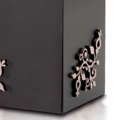 Viadurini Living Regenschirmständer Design-Moderner, eleganter, rechteckiger Schirmständer aus verziertem Holz - Dekoro