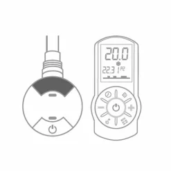 Viadurini Radiators Heizkörper Elektrisch-Moderner elektrischer Wandkühler aus Stahl mit 1000 Watt Dekoration - Kelvin