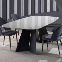 Viadurini Living Esstische-Moderner Essitisch, Tischplatte aus Feinsteinzeug - Meduno