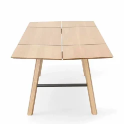 Viadurini Living Esstische-Moderner Esstisch aus Eschenholz mit schwarzen oder goldenen Details - Andria