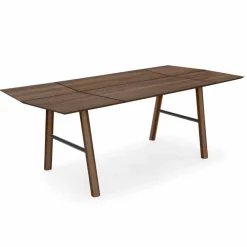 Viadurini Living Esstische-Moderner Esstisch aus Eschenholz mit schwarzen oder goldenen Details - Andria