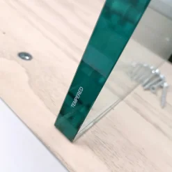 Viadurini Living Esstische-Moderner Esstisch aus furniertem Holz und Glas, hergestellt in Italien – Strappo