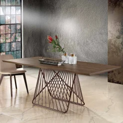 Viadurini Living Esstische-Moderner Esstisch aus Furnierholz made in Italy, Mitia