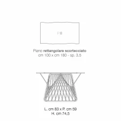 Viadurini Living Esstische-Moderner Esstisch aus Furnierholz made in Italy, Mitia
