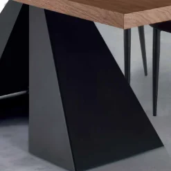 Viadurini Living Esstische-Moderner Esstisch aus Holz und Stahl, hergestellt in Italien, 10 Sitzplätze – Dalmatiner