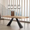 Viadurini Ausziehbare Esstische-Moderner esstisch ausziehbar bis 260/280 cm aus Holz und Metall Teramo
