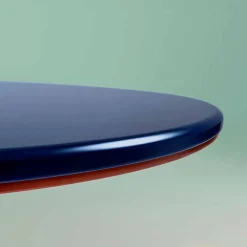 Viadurini Living Esstisch Oval|Esstische-Moderner Esstisch im ovalen Design aus blauem und kupferfarbenem MDF, hergestellt in Italien – Oku