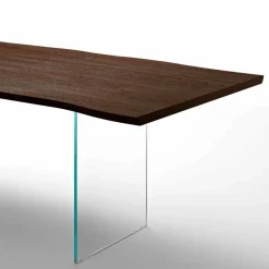 Viadurini Living Esstische-Moderner Esstisch 100x200cm aus Holz mit Beinen aus Glas Flora