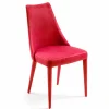 Viadurini Living Moderne Stühle-Moderner Esszimmerstuhl aus roter Technofaser, Almira