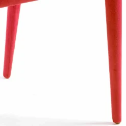 Viadurini Living Moderne Stühle-Moderner Esszimmerstuhl aus roter Technofaser, Almira