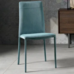 Viadurini Living Moderne Stühle-Moderner Esszimmerstuhl aus Stoff, hergestellt in Italien, Porzia